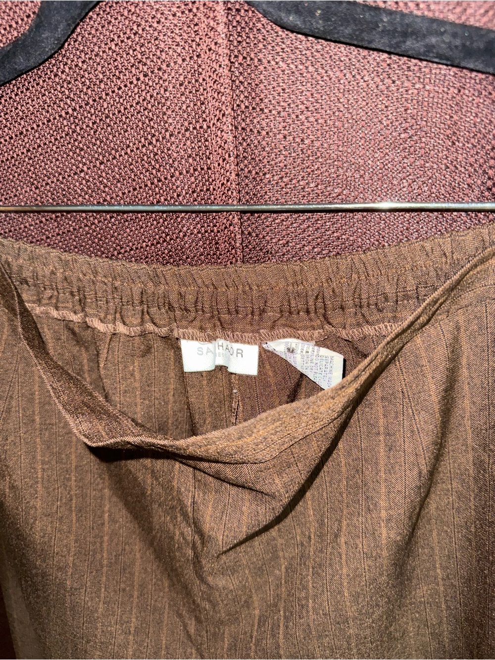 Brown Pinstripe Men’s Dress Pants